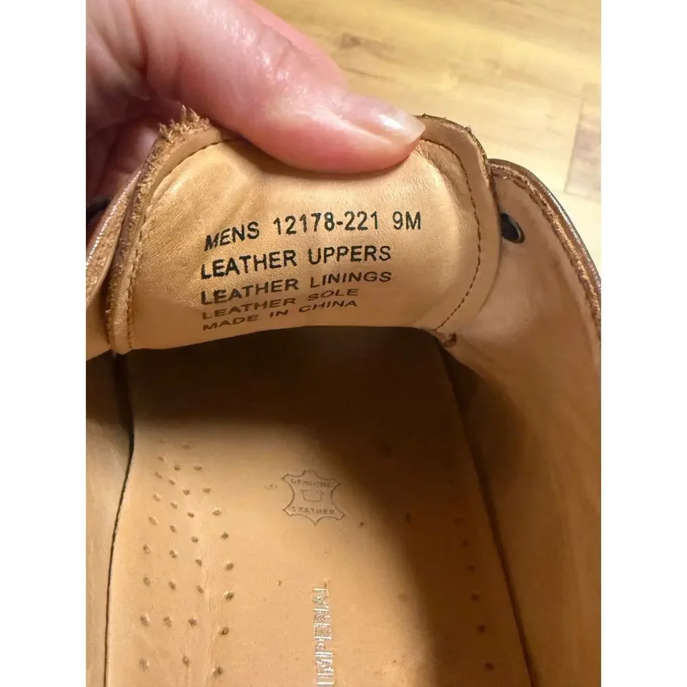 Florsheim Men’s Cap Toe Imperial Oxford Dress Shoes Cognac, Sz 9M